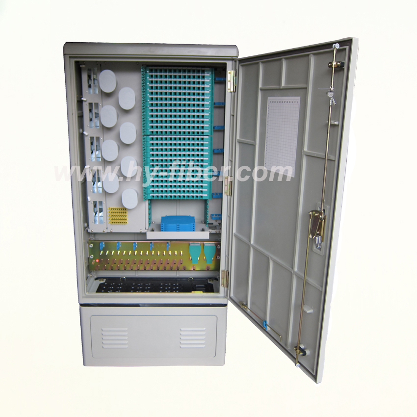 288 Core Fiber Optical Outdoor Cabinet Smc Material Hy 18 C288 Gh
