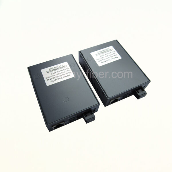 10/100/1000M Singlemode Single Fiber Media Converter Distance 60km 2pcs/pack - Image 2