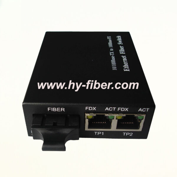 10/100M 3 ports Ethernet Switch Dual Fiber 1310nm 20km 2pcs/pack