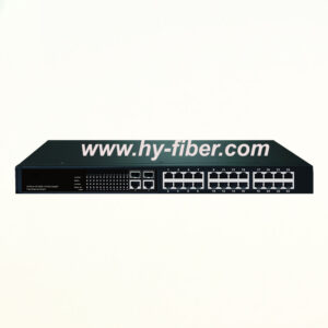 26 Port Fast Ethernet Switch 2 1000M SFP and 24 100M RJ45 With Management