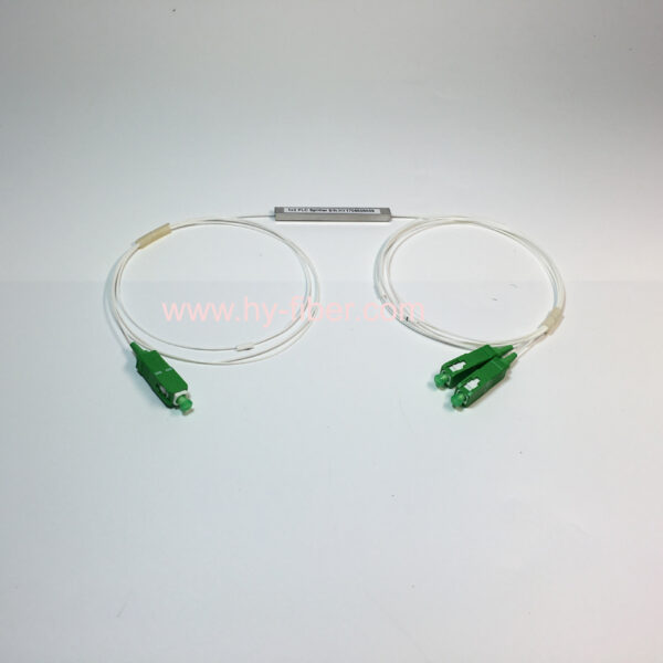 1x2 PLC Fiber Splitter LGX Box With Connector SC/ST/FC/LC outgoing 0.9mm cable 1m Length - Image 4