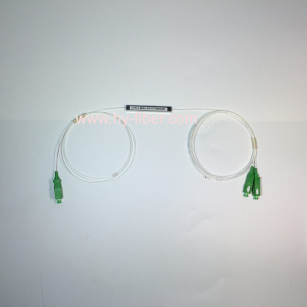 1x2 PLC Fiber Splitter LGX Box With Connector SC/ST/FC/LC outgoing 0.9mm cable 1m Length - Image 3