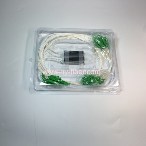 1x2 PLC Fiber Splitter LGX Box With Connector SC/ST/FC/LC outgoing 0.9mm cable 1m Length - Image 6