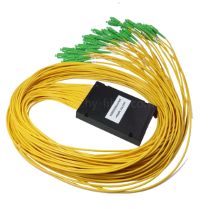 1x32 PLC Fiber Splitter ABS Box With Connector SC/ST/FC/LC 2.0mm cable 1 length