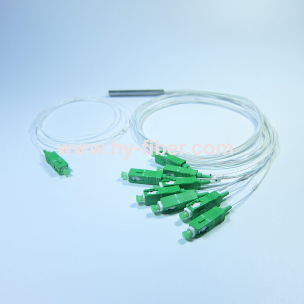 1x8 PLC Fiber Splitter LGX Box With Connector SC/FC/ST/LC 0.9mm cable 1m length - Image 2