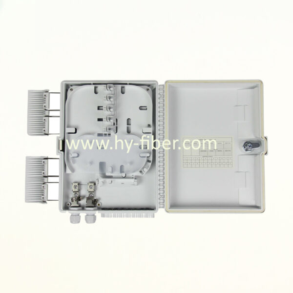 16 Fiber FTTH Terminal Box Fiber Optical Junction Box Water Proof For 1x16 PLC Splitter HY-20-T-16D - Image 2