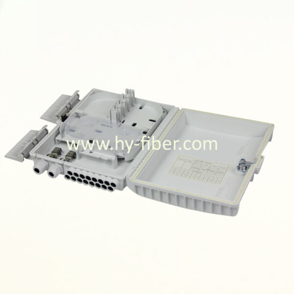 16 Fiber FTTH Terminal Box Fiber Optical Junction Box Water Proof For 1x16 PLC Splitter HY-20-T-16D - Image 3