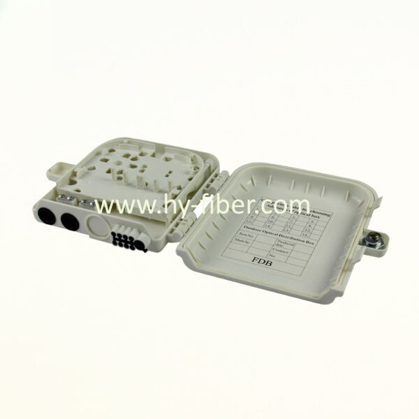 8 Fiber FTTH Terminal Box Fiber Optical Junction Box For 1x8 PLC Splitter  HY-20-T-8A - Image 2