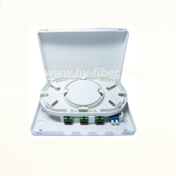4 Fiber FTTH Terminal Box Wall-Outlet Box Fiber Optical Junction  HY-20-T-4BC1 100pcs/pack (Copy)