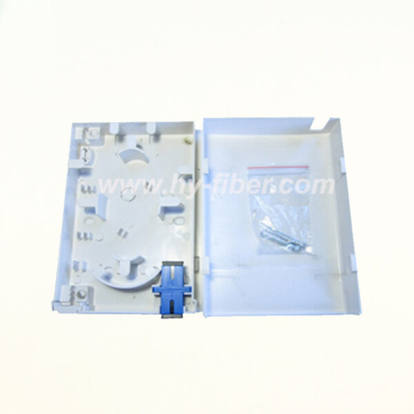 1 Fiber FTTH Terminal Box Wall Outlet Box HY-20-T-1B 100pcs/pack - Image 2