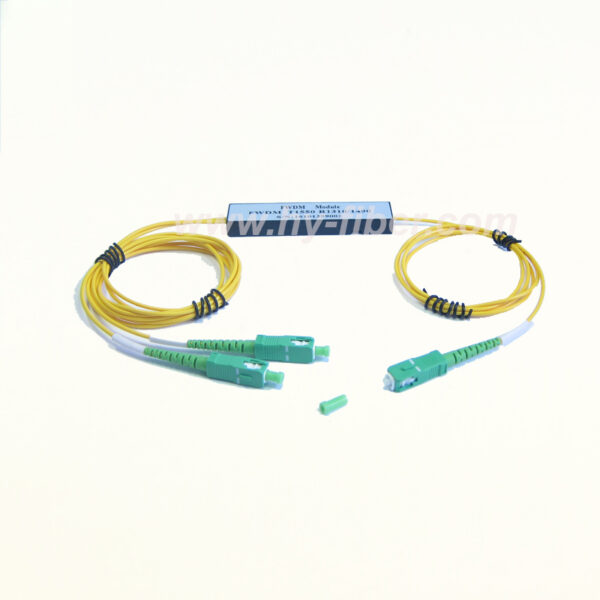 GPON/EPON FWDM Module 1310nm/1490nm/1550nm with Connector SC ABS Box outgoing cable 2.0mm Length 1m 10pcs/pack