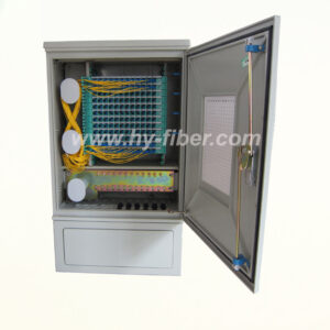 144 Core Fiber Optical Outdoor Cabinet SMC Material HY-18-C144