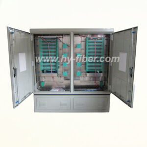 576 Core Fiber Optical Outdoor Cabinet SMC Material HY-18-C576B