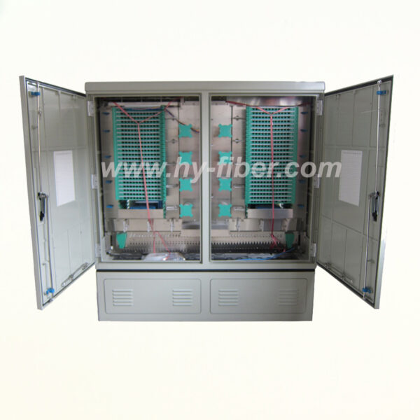 576 Core Fiber Optical Outdoor Cabinet SMC Material HY-18-C576B