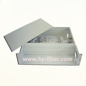 24 Port Fiber Optical Patch Panel Distribution Box Rack Mounted HY-8-F1-C48