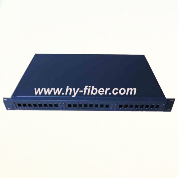 24 Port Fiber Optical Patch Panel Distribution Box Rack Mounted HY-8-F1-B24
