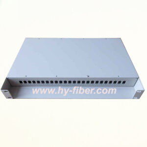 24 Port Fiber Optical Patch Panel Distribution Box Rack Mounted HY-8-F1-A24