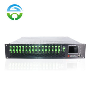 CATV 1550nm Optical Amplifier EDFA 16 Port With WDM Out SC/APC Fiber Port